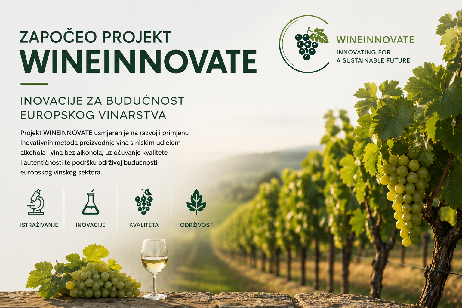Započeo projekt WINEINNOVATE – inovacije za budućnost europskog vinarstva zapoceo projekt
